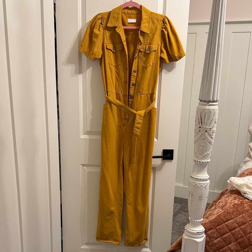 Boyish Golden Jumpsuit